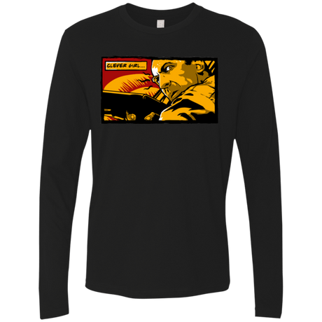 T-Shirts Black / Small Clever Girl Men's Premium Long Sleeve