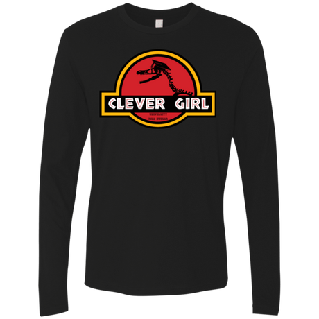 T-Shirts Black / Small Clever Girl Men's Premium Long Sleeve