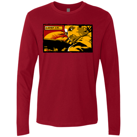 T-Shirts Cardinal / Small Clever Girl Men's Premium Long Sleeve