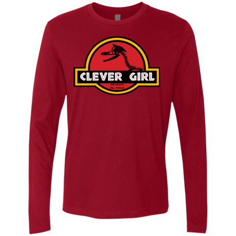 T-Shirts Cardinal / Small Clever Girl Men's Premium Long Sleeve