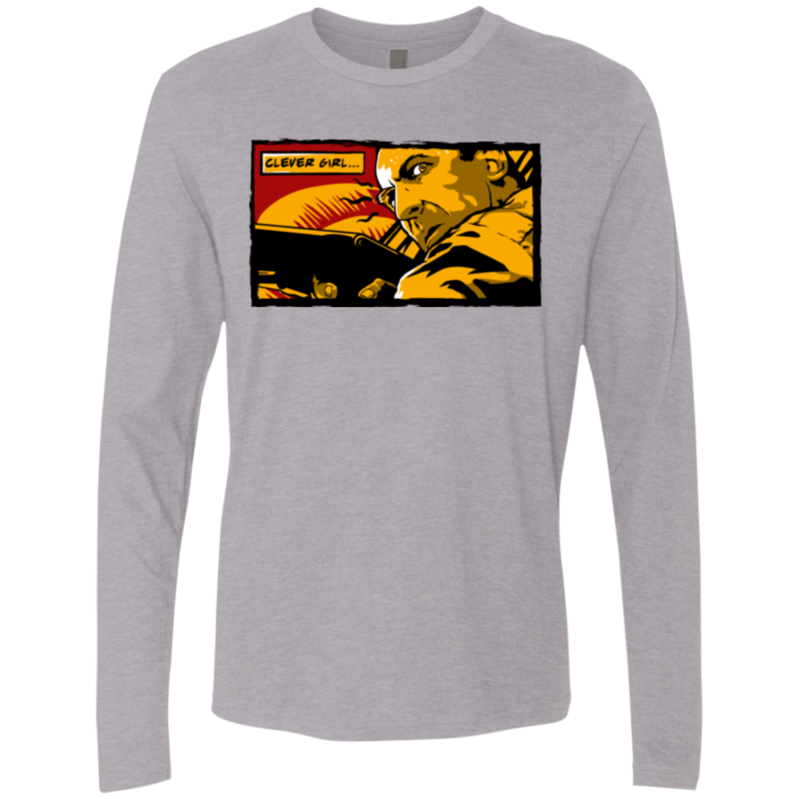 T-Shirts Heather Grey / Small Clever Girl Men's Premium Long Sleeve