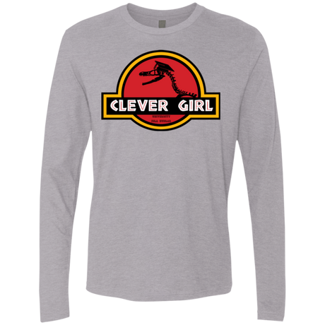 T-Shirts Heather Grey / Small Clever Girl Men's Premium Long Sleeve
