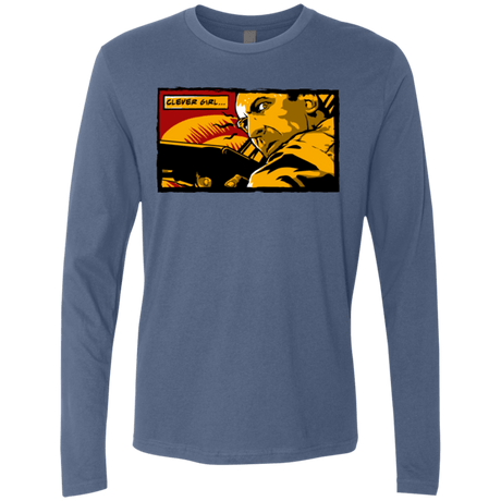 T-Shirts Indigo / Small Clever Girl Men's Premium Long Sleeve