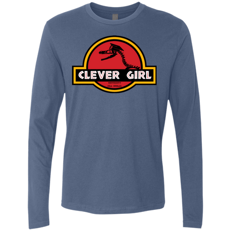 T-Shirts Indigo / Small Clever Girl Men's Premium Long Sleeve