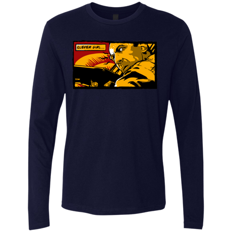 T-Shirts Midnight Navy / Small Clever Girl Men's Premium Long Sleeve