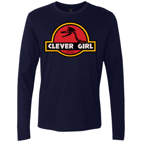T-Shirts Midnight Navy / Small Clever Girl Men's Premium Long Sleeve