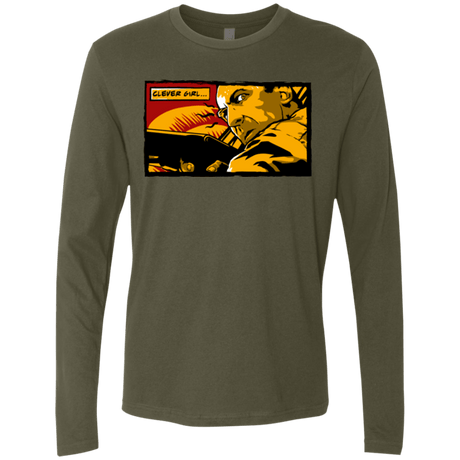 T-Shirts Military Green / Small Clever Girl Men's Premium Long Sleeve