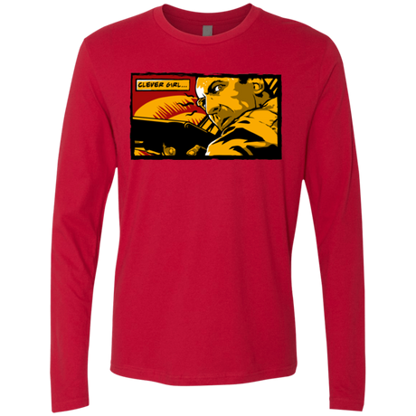 T-Shirts Red / Small Clever Girl Men's Premium Long Sleeve