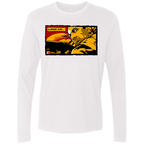 T-Shirts White / Small Clever Girl Men's Premium Long Sleeve