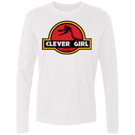 T-Shirts White / Small Clever Girl Men's Premium Long Sleeve