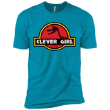 T-Shirts Turquoise / X-Small Clever Girl Men's Premium T-Shirt