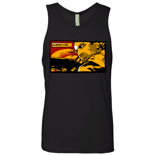 T-Shirts Black / Small Clever Girl Men's Premium Tank Top