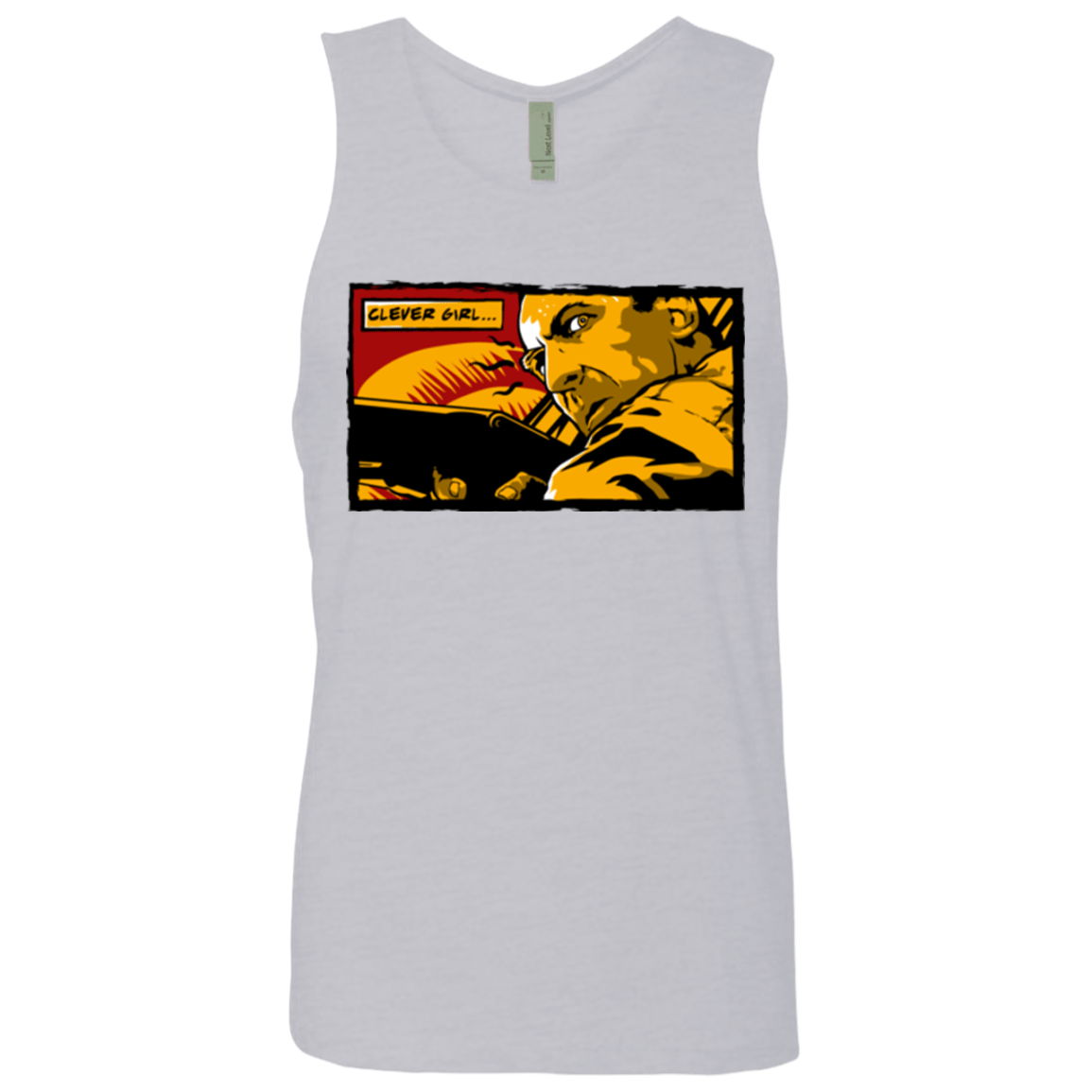 T-Shirts Heather Grey / Small Clever Girl Men's Premium Tank Top