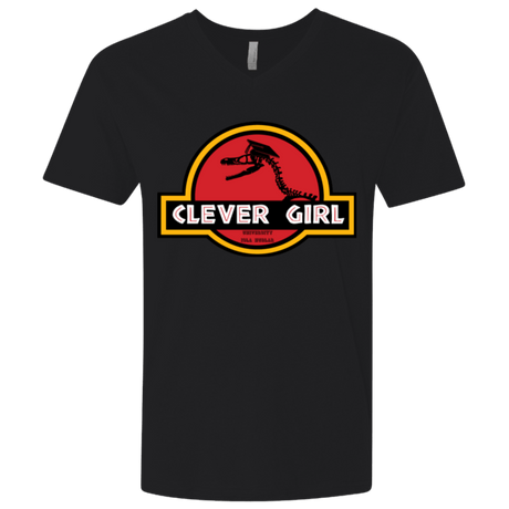 T-Shirts Black / X-Small Clever Girl Men's Premium V-Neck