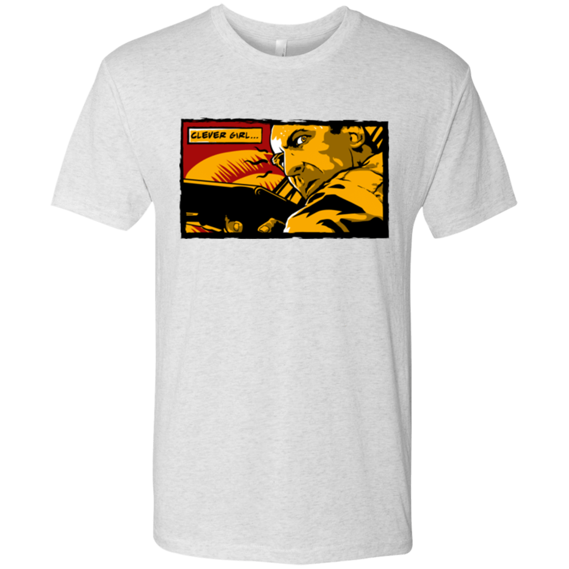 T-Shirts Heather White / Small Clever Girl Men's Triblend T-Shirt