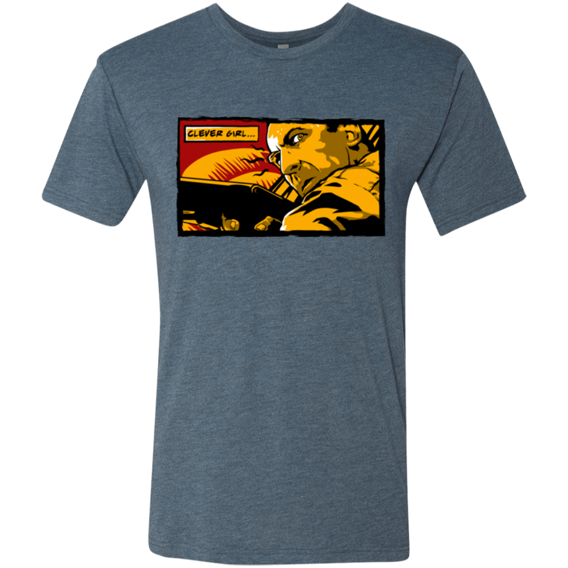 T-Shirts Indigo / Small Clever Girl Men's Triblend T-Shirt