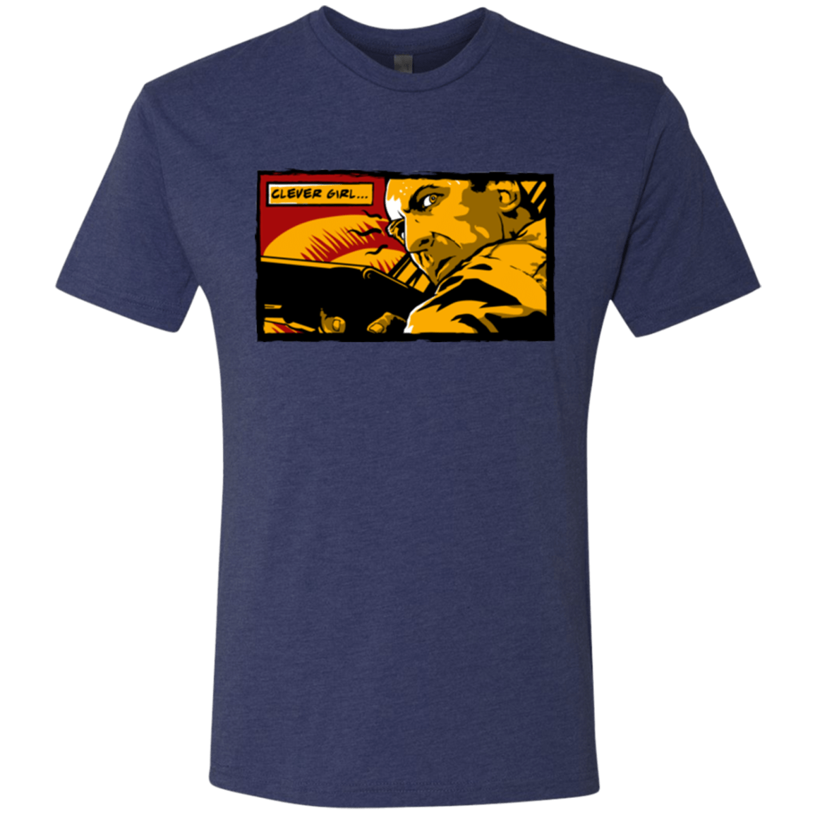 T-Shirts Vintage Navy / Small Clever Girl Men's Triblend T-Shirt