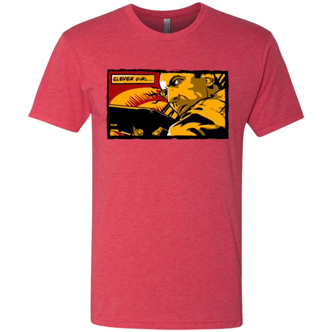 T-Shirts Vintage Red / Small Clever Girl Men's Triblend T-Shirt