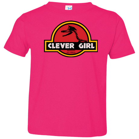T-Shirts Hot Pink / 2T Clever Girl Toddler Premium T-Shirt