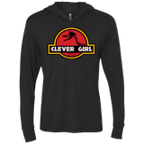 T-Shirts Vintage Black / X-Small Clever Girl Triblend Long Sleeve Hoodie Tee