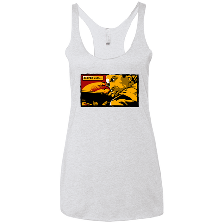 T-Shirts Heather White / X-Small Clever Girl Women's Triblend Racerback Tank