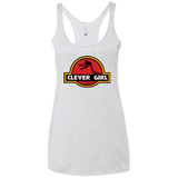 T-Shirts Heather White / X-Small Clever Girl Women's Triblend Racerback Tank