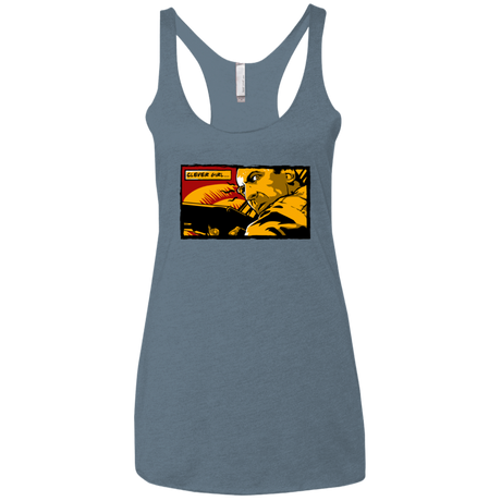 T-Shirts Indigo / X-Small Clever Girl Women's Triblend Racerback Tank