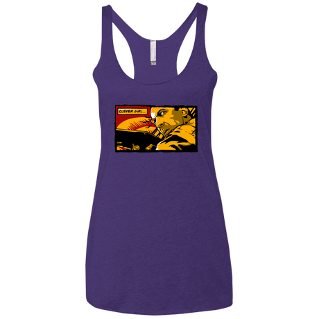 T-Shirts Purple Rush / X-Small Clever Girl Women's Triblend Racerback Tank