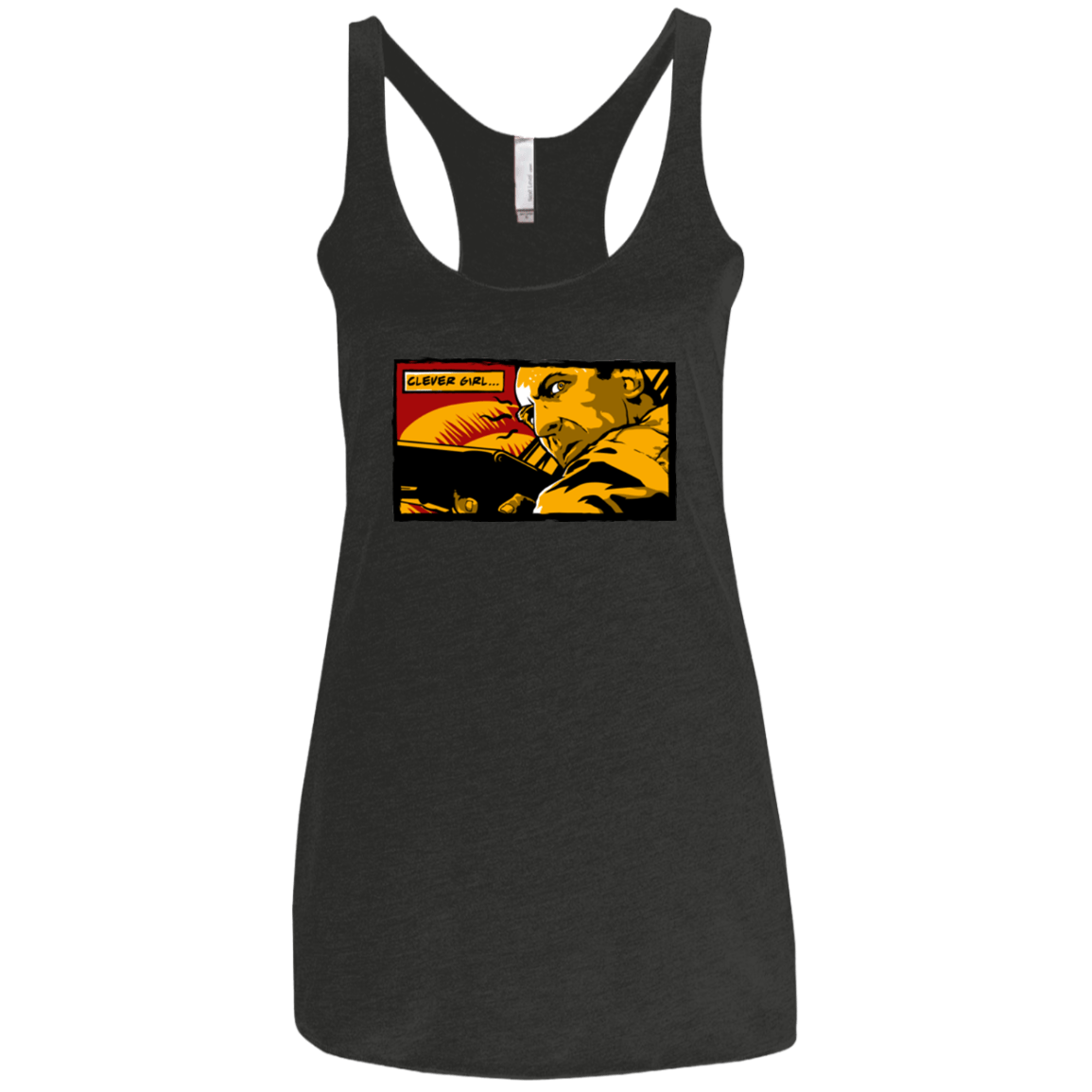 T-Shirts Vintage Black / X-Small Clever Girl Women's Triblend Racerback Tank