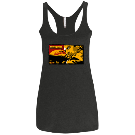 T-Shirts Vintage Black / X-Small Clever Girl Women's Triblend Racerback Tank