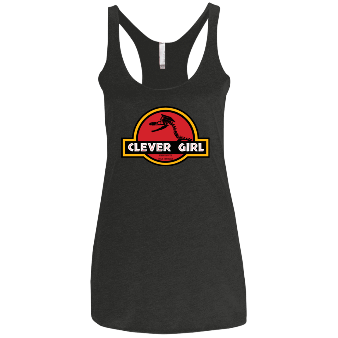 T-Shirts Vintage Black / X-Small Clever Girl Women's Triblend Racerback Tank