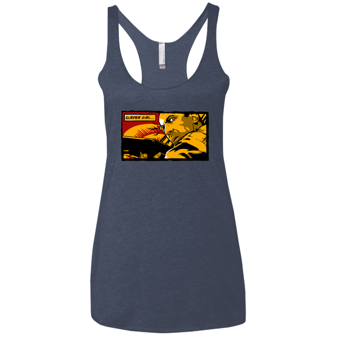 T-Shirts Vintage Navy / X-Small Clever Girl Women's Triblend Racerback Tank