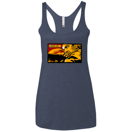 T-Shirts Vintage Navy / X-Small Clever Girl Women's Triblend Racerback Tank