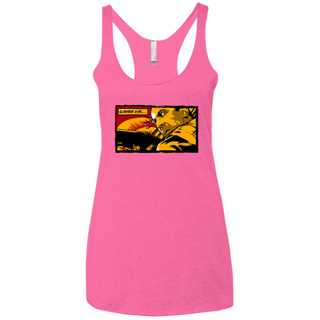 T-Shirts Vintage Pink / X-Small Clever Girl Women's Triblend Racerback Tank