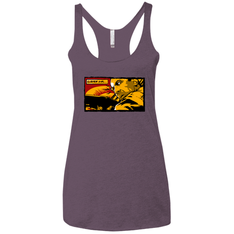 T-Shirts Vintage Purple / X-Small Clever Girl Women's Triblend Racerback Tank