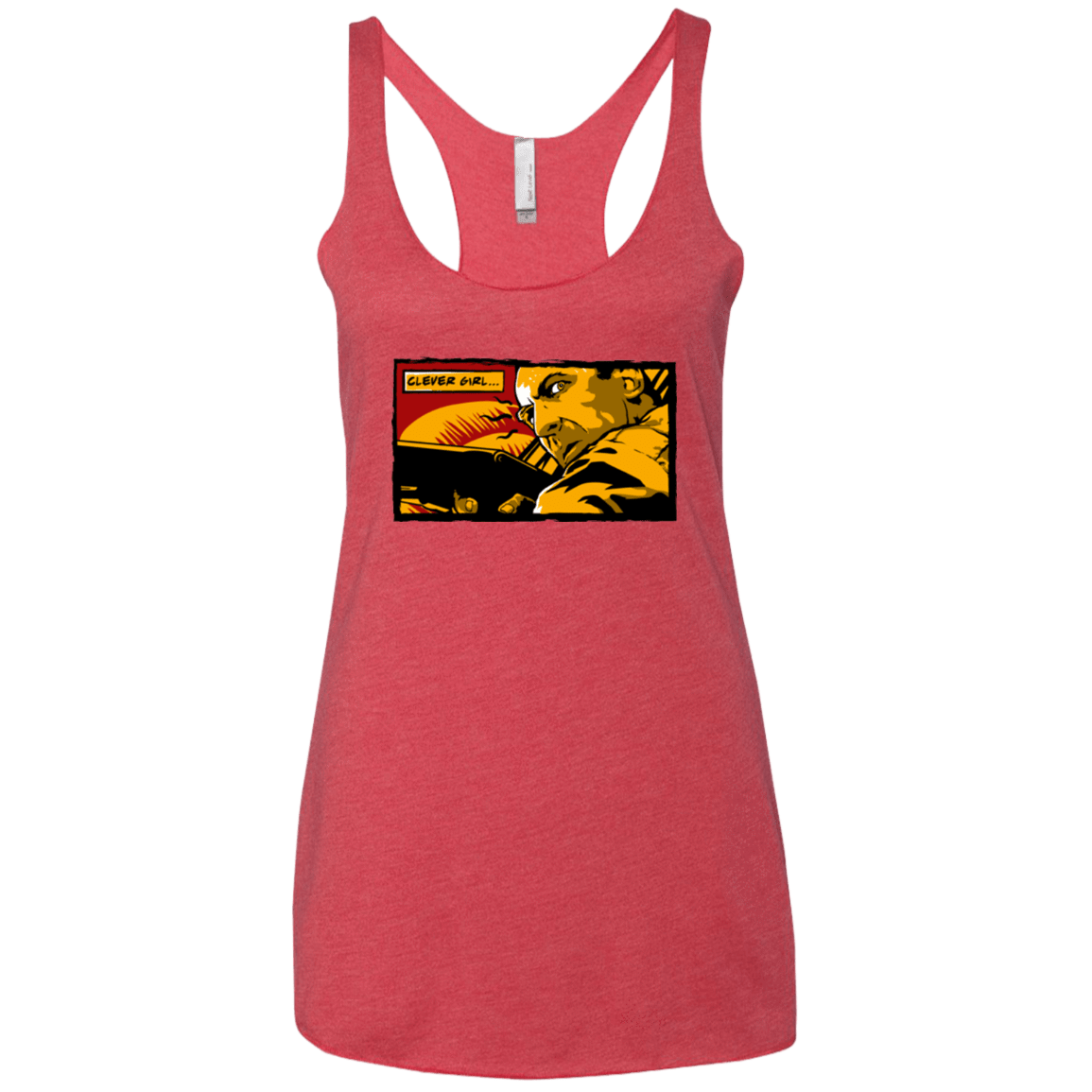 T-Shirts Vintage Red / X-Small Clever Girl Women's Triblend Racerback Tank