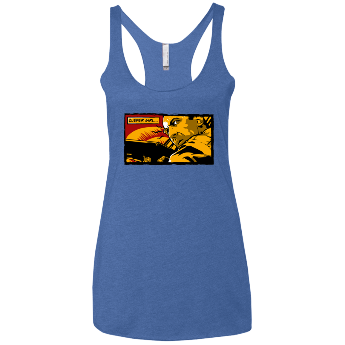 T-Shirts Vintage Royal / X-Small Clever Girl Women's Triblend Racerback Tank