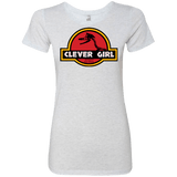 T-Shirts Heather White / Small Clever Girl Women's Triblend T-Shirt