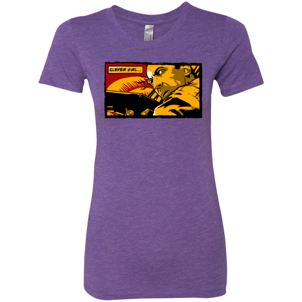 T-Shirts Purple Rush / Small Clever Girl Women's Triblend T-Shirt