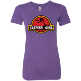 T-Shirts Purple Rush / Small Clever Girl Women's Triblend T-Shirt