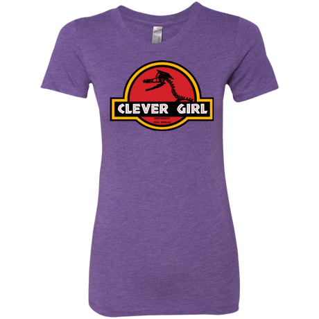 T-Shirts Purple Rush / Small Clever Girl Women's Triblend T-Shirt