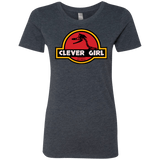 T-Shirts Vintage Navy / Small Clever Girl Women's Triblend T-Shirt