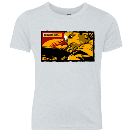 T-Shirts Heather White / YXS Clever Girl Youth Triblend T-Shirt
