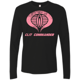 T-Shirts Black / Small Clit Commander Men's Premium Long Sleeve