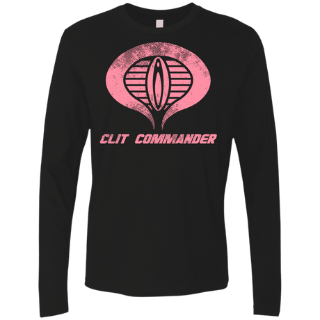 T-Shirts Black / Small Clit Commander Men's Premium Long Sleeve