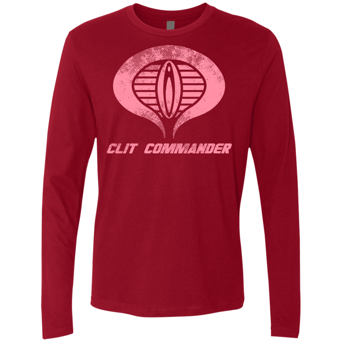T-Shirts Cardinal / Small Clit Commander Men's Premium Long Sleeve