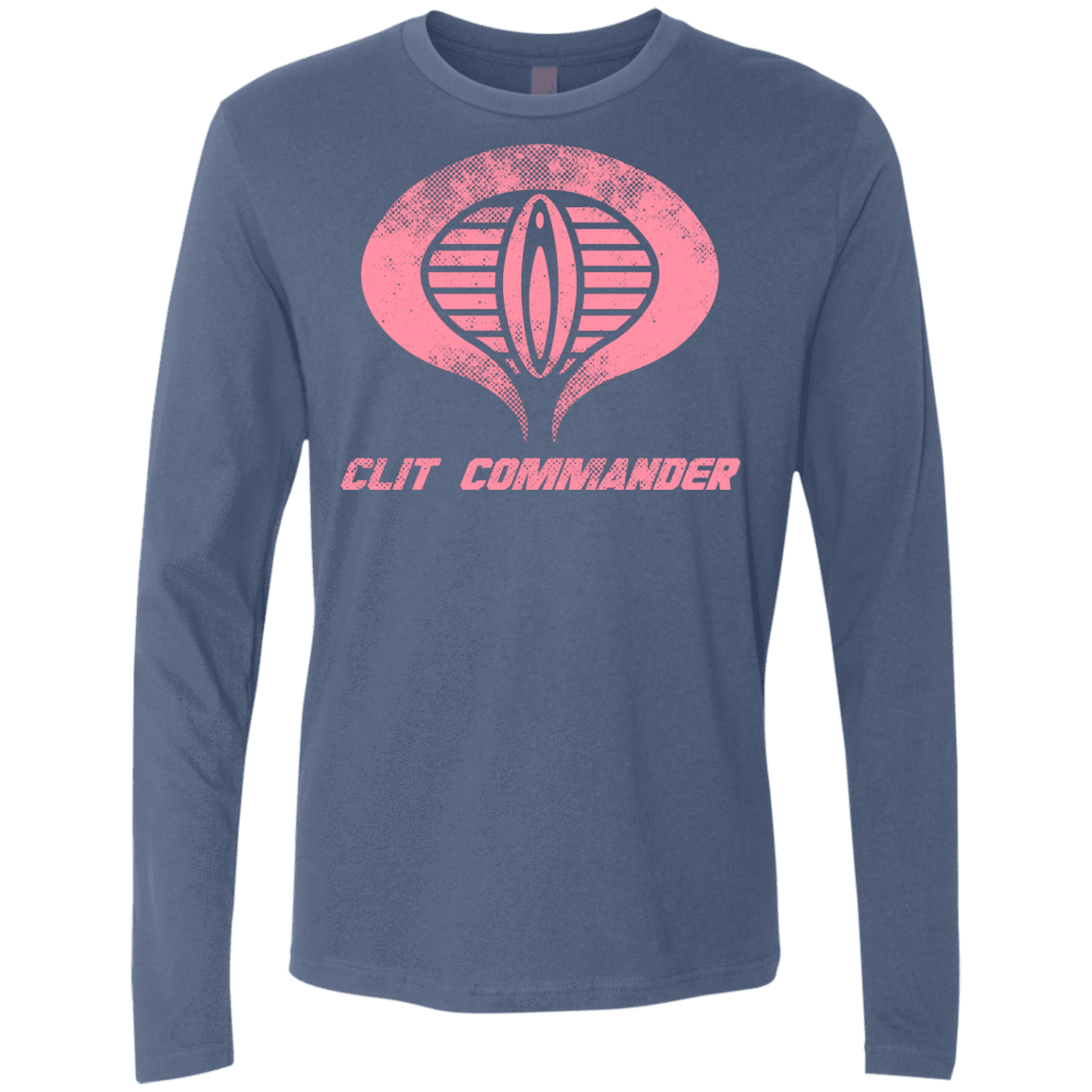 T-Shirts Indigo / Small Clit Commander Men's Premium Long Sleeve