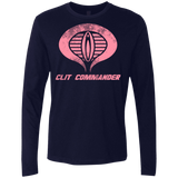 T-Shirts Midnight Navy / Small Clit Commander Men's Premium Long Sleeve