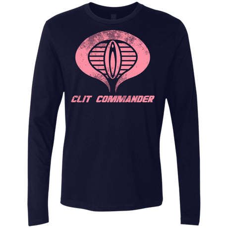 T-Shirts Midnight Navy / Small Clit Commander Men's Premium Long Sleeve