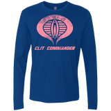 T-Shirts Royal / Small Clit Commander Men's Premium Long Sleeve